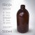 FR024 - Frasco Plástico 500ml - Castanho Opaco