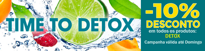 Desconto de 10% em todos os produtos desintoxicantes